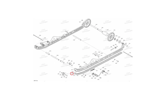 Накладка на полоз G4 165 Накладка на полоз G4 165